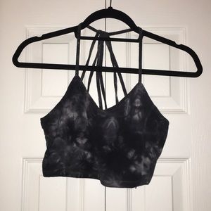 Black Tie Dye Bralette / Crop Top American Eagle